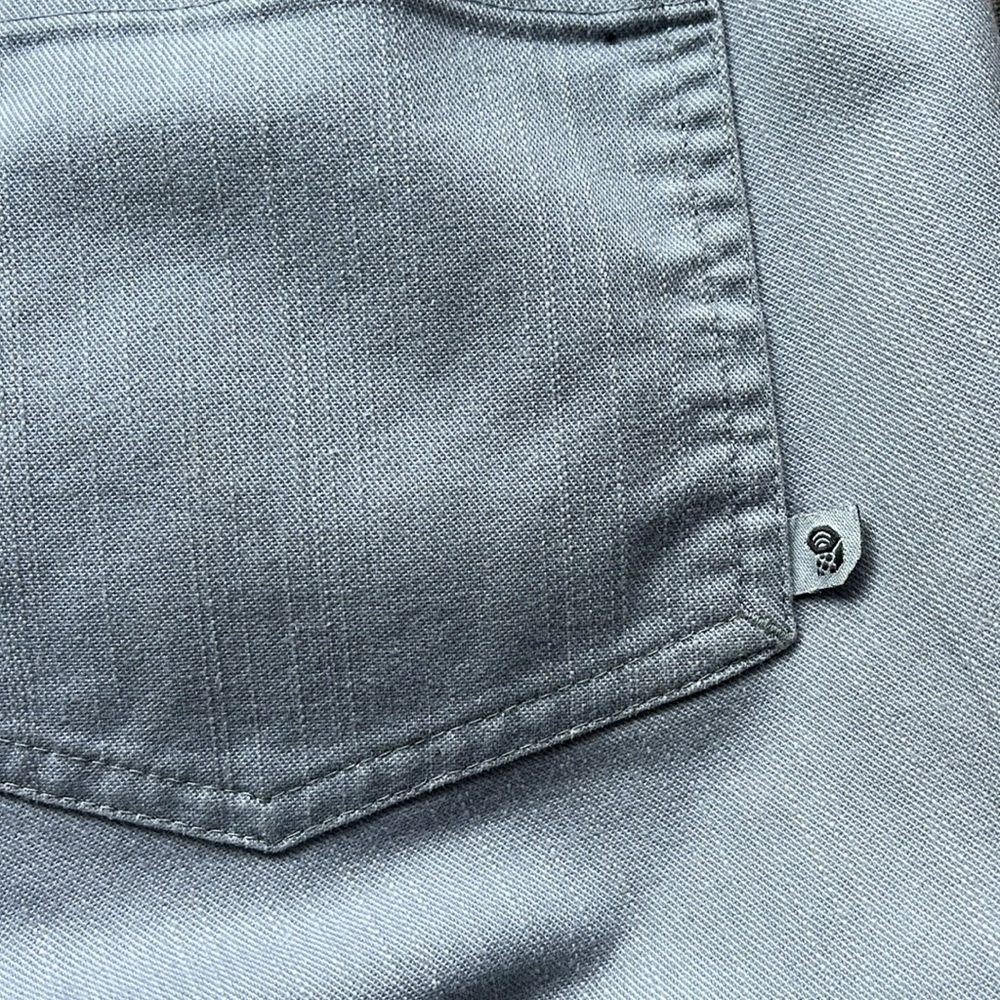 Mountain Hardwear Gray Cropped Pants Capri Pockets Size 4 - Picture 8 of 11